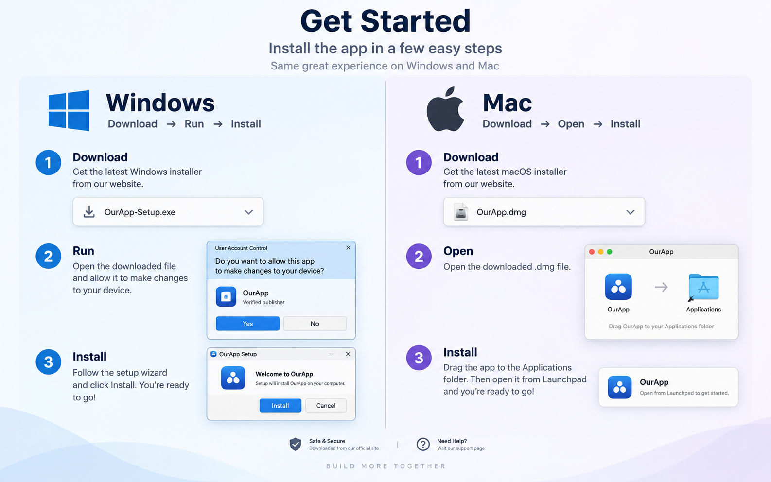 Repaste installation or first-launch screen